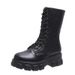 2024 Autumn Winter New Mid-Calf Motorcycle British Style Thick Sole IS Martin Short Women's Trendy Internet Celebrity_vogvips.com
