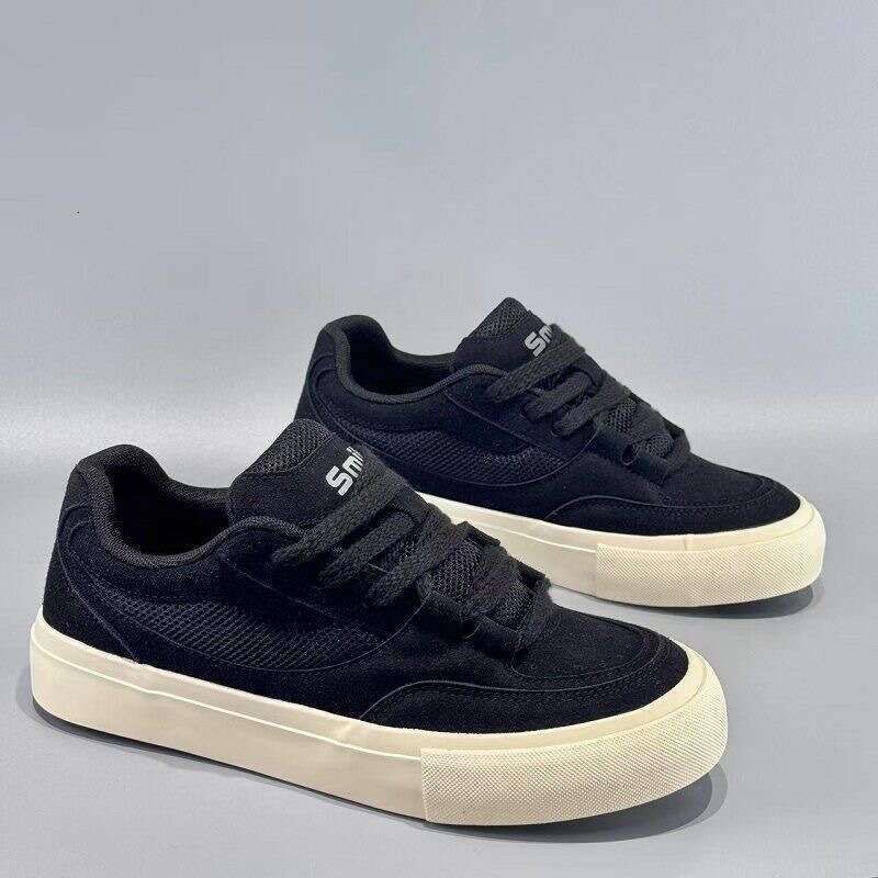 Men's 2026 New Simple Versatile Loafers Korean Skate Design Kong Style Low Top Shoes_vogvips.com