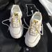 Spring New Sports Dad Shoes Thick Bottom Women's Korean Edition Color Blocked Lace Up Casual Running Single Shoe_vogvips.com