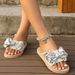 Women's Fashion Trend Features Bow Knot Anti Slip, Wear Resistant, Comfortable Beach Outdoor College Flat Heel Slippers_vogvips.com