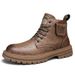 European Warm Series Winter British Style Thin Velvet High-top Leather New Casual Fashion Martin Boots Versatile Workwear Men's Shoes_vogvips.com