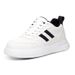 Couple Inner Height-increasing Board Shoes Cow Two-layer Leather Casual Invisible Height-increasing White Shoes Sports Shoes_vogvips.com