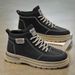 Men's Martin Boots Autumn High-Top Shoes, Trendy And Versatile Men's Non-Slip Leather Casual Work Short Boots_vogvips.com