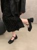Rough Order For Women, French High Heels, 2025 New Spring Outfit Dress, Mary Jane Small Leather S, Women's Singles_vogvips.com