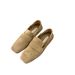 Single British Style Square Toe Suede Soft Casual Niche Small Leather Shoes Deep Mouth Loafers Fashion 2025 Trend_vogvips.com