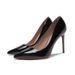 MTX Minimalist Style Shallow Mouth Slimming Thin Heel Women's Single Shoes 2025 Spring New Nude Color Pointed Toe Patent_vogvips.com