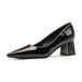 French-style Pointed-toe Patent Leather Women's Shoes, New Autumn Model, Comfortable For The Feet, Shallow Cut, Formal,_vogvips.com