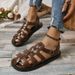Women's Flat Sandals Cross-Border Large Size Hollow 2024 Summer European And American Hot-Selling Flat Sandals For Women_vogvips.com
