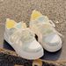 Summer Women's White Sneakers 2025 New Breathable Mesh Versatile Niche Bread Thick Sole Sports Board Shoes_vogvips.com