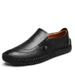 TerraStride British Style Genuine Leather Men's Casual Large Size Driving Shoes Slip-On_vogvips.com