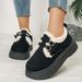 SHLIANG New Women's Winter Fashion Round Toe Designer Snow Boots Lace Up Walking Comfortable Lightweight Short Boots X0065_vogvips.com