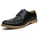 Hair Stylist Height Increasing Barber Men Pointed Toe Leather Shoes Mesh LeatMens Shoes_vogvips.com