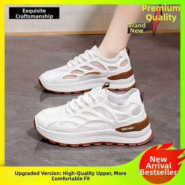 Women's Cross Border Sports Shoes Thin Mesh Breathable Lightweight Summer New Style Versatile Single Mesh Hollow Design_vogvips.com