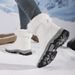 Women's Shoes Winter Snow Boots With Non-Slip Rubber Sole, High Top Leather Warm Shoes For Outdoor Travel And Daily Wear_vogvips.com