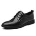 Euro Step Large Size Leather 2025 Spring New Brogue Business Trendy Men's Shoes British Style_vogvips.com