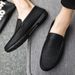 2025 Spring Summer NEW Men's Loafers Comfortable Flat Casual Shoes Men Breathable Moccasins Slip-On Soft Leather Driving Shoes_vogvips.com