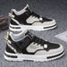 Spring New Breathable High Top Men's Versatile Small White Thick Sole Sports Casual Board Trendy Shoes_vogvips.com