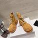 Friday Black Bestsellers Correct Logo 1 Same Style Yellow Gingerbread Desert Suede Mid-Calf Genuine Leather Cross Thick-Soled Martin Boots F_vogvips.com