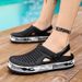 Slippers For Men In Summer, Wearing Breathable Sandals On Top A Headband, Outdoor Sandals, Anti Slip Beach Holes, Two_vogvips.com