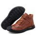 Euro Step Plus Size Casual Men's Cowhide Breathable Fashion Lazy Loafers Outdoor Driving Shoes_vogvips.com