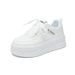 Little White Shoes Female Students Thick-soled Heightening Shoes Mesh Breathable Casual Shoes_vogvips.com