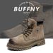 Martin Boots Couple Leather Shoes Platform Heightening Boots Retro Tooling Outdoor Mountaineering Boots_vogvips.com