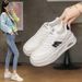 Low-top White Shoes Female Heightening Student Board Shoes Tide Internet Celebrity Female Shoes_vogvips.com