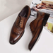 Blok British Oxford Men's Used Crocodile Pattern Leather Shoes Large Size_vogvips.com