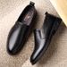 Autumn New Slip-On Business Wear-Resistant Breathable Lace-Up First Layer Cowhide Formal Men's Shoes_vogvips.com