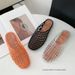 2025 New Model Women's Closed-Toe Half-Slipper Mesh Shoes, Beach Jelly Sa, Hollow Flat Comfortable Niche Fashion_vogvips.com