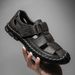 Cross-border Summer Genuine Leather Soft-soled Breathable Closed-toe Non-slip Trendy Casual Clogs Men's Sandals Water_vogvips.com