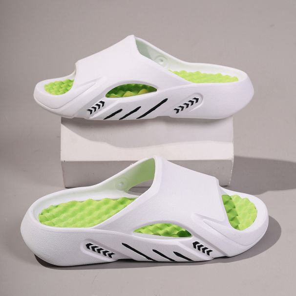 One Line Summer Outdoor Wear, Stepping On Poop Feeling, Anti Slip Sports Slippers, Men's Indoor Home Thick Bottom Trendy_vogvips.com