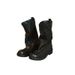 Women’s Shoes Mid Calf Boots With Round Head And Large Tube CircumferenceThick Heels Pleated Pile Boots_vogvips.com