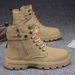High Top Men's Shoes Outdoor Mountaineering Labor Insurance Shoes Work Boots Martin Boots Men's Locomotive Sneakers Men's_vogvips.com