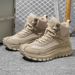 2026 New Outdoor Boots Men's High Top Thick Bottom Tactical Large Size 47 Hiking Sports Workwear Shoes 48 Casual Style_vogvips.com