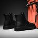 New Leather Spring Men's Shoes High-top Men's Heightening Tooling Martin Boots_vogvips.com