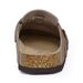 Genuine Suede Clogs For Women Men Cork Footbed Clogs Sandals With Arch Support Summer Couple Outdoor Leather Mules_vogvips.com