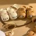 2025 Girly Style Rilakkuma Clog Shoes Summer Student Outdoor Slippers Non-Slip Odor-Resistant Couple Closed-Toe Sandals_vogvips.com