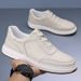 Men's Shoes Summer Men's Casual Shoes Made Of Top Grain Cowhide Genuine Leather Breathable Slip On White Versatile Leather Shoes_vogvips.com