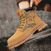 Autumn Winter New Men's Work Trendy High-top Yellow Martin Durable Kick-resistant Motorcycle Boots For Men_vogvips.com