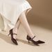 588-8 Comfortable High-heeled Women, 2025 Spring And Autumn New Style, Pointed Toe, Stiletto Heel, Shallow Cut Single_vogvips.com