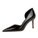 Heel Sandals Patent Leather A Fashion Simple Sexy High Heels Women Thin Heel Patent Leather Shiny Side Air Quality Versatile Single Shoes Women Sanda_vogvips.com
