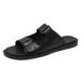 Summer Men's Fashionable Slippers, Anti Slip Shoes, Casual Leather Sandals, Top Layer Cowhide Beach Shoes For External_vogvips.com
