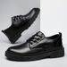 Men's Shoes Leather Shoes New Spring And Autumn Black Casual Leather Shoes Men's Business Lace Up Formal Men's Leather Shoes_vogvips.com