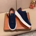 Mens Navy Blue Suede Platform Sneakers Lace Up For Smart Casual Daily Office Wear_vogvips.com