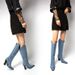Chunky Heel Western Cowboy Pointed Toe Over-the-Knee Long Plus Size Riding Boots_vogvips.com