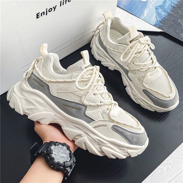 Designer Men's Sneakers 2025 Fashion White Comfortable Running Shoes Man Anti Slip Platform Casual Sneaker Tennis Training Shoes_vogvips.com