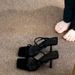Leg-lengthening, Off-white, Square-toe, Open-toe Stiletto Heels – Stylish, Sexy, And Ethereal Summer Sandals For Women_vogvips.com
