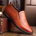 Suitable For All Seasons Autumn Winter Leather For Young Men New Hidden Height Increase Fashion Casual Business Slip-On Lazy Shoes_vogvips.com
