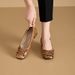 2026 New Fashion Women's High Heels, French Style Bowknot Genuine Leather Slip-On Casual Mary Jane Shoes_vogvips.com